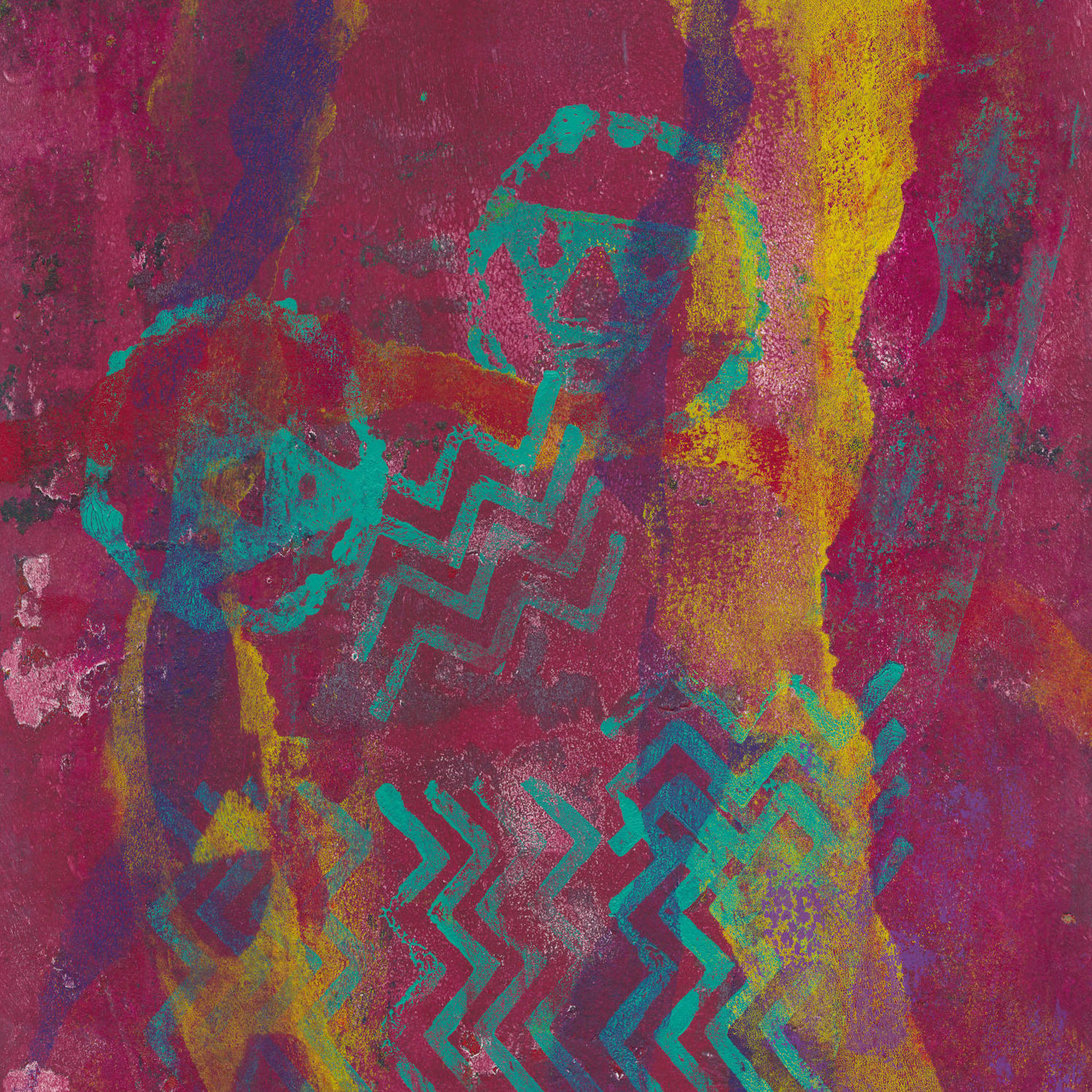 Pictographs - monotype print inspire by Native America pictographs