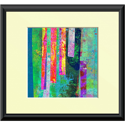 stripes 1 - digital print in simulated frame
