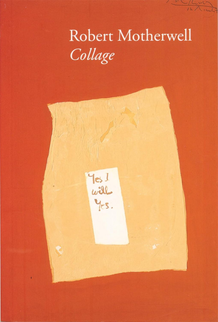 Cover to Robert Motherwell Collage, published by Bernard Jacobson Gallery